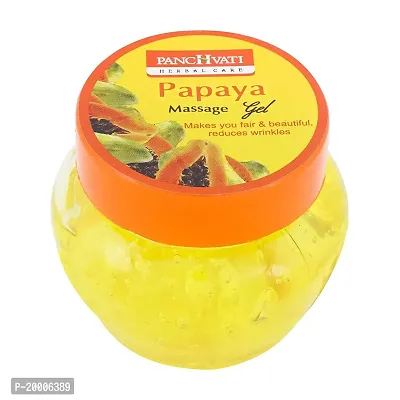 Panchvati Herbals Papaya Massage Gel Hydrates The Skin Removes Dead Skin Cells 100 Ml, Pack Of-2-thumb2