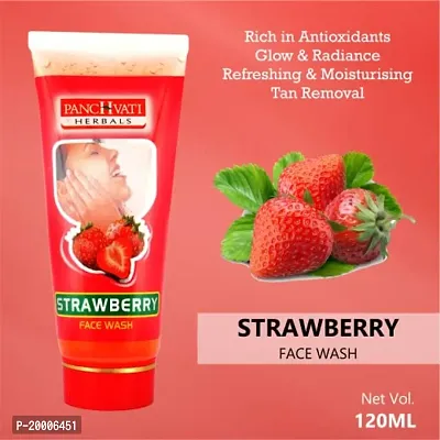 Panchvati Herbals Strawberry Face Wash Gently exfoliates dirt from pores Hydrates skin Soothes skin Nourishes skin All Skin type 60 ml pack of -3-thumb5