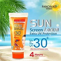 Panchvati Herbals Sunscreen Lotion Extra UV Protection SPF 30+ All Skin Type I Removes Sun Tan  Natural Moisturizer I Pack of -3 Each 60 ml-thumb3