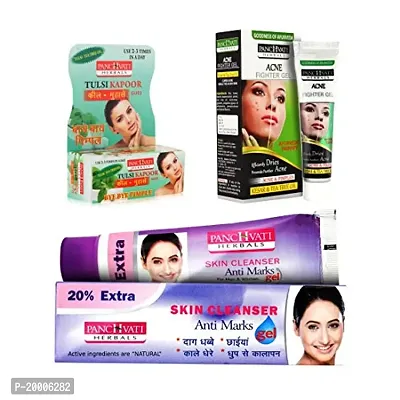 Panchvati Skin Care Kit Combo Pack, Acne Fighter Gel 50 g + Anti Marks Gel 60 g + Acne Goti Soap 25 g, 135g-thumb0