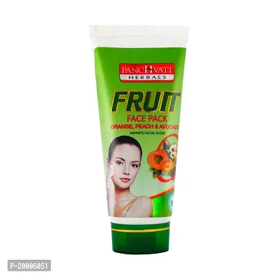 Panchvati Fruit Face Pack Orange, Peach  Avocado, 60 ml, Pack of 3, 180 ml, Makes you look younger and Clears wrinkles and fine lines-thumb2