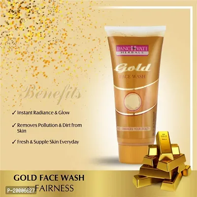 Panchvati Herbals Gold Face Wash Gives Everlasting Shine And Glow Gets Rids Of Dead Skin Cells Nourishes Skin Deeply Ideal For All Skin Types Each 60 Ml Pack Of-3-thumb5