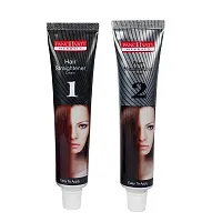 Panchvati Herbals Professional Straightening Cream 120ml + Neutralizer keratin Rebonding hair Moisturizes and Nourishes-thumb1