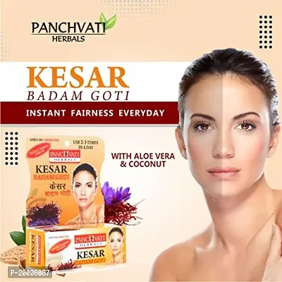 Panchvati Herbals Kesar  Badam Goti Soap 25 gm ,Pack of -6-thumb5