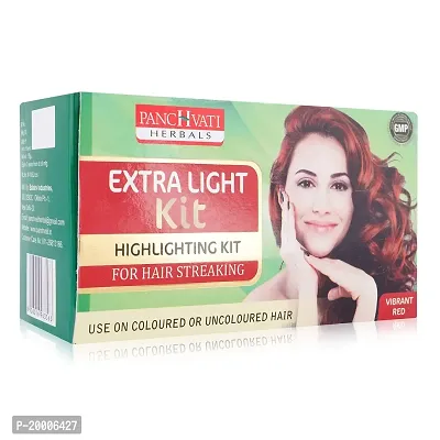 Panchvati Herbals Extra Light for Hair Kit, 95g Red Color-thumb0