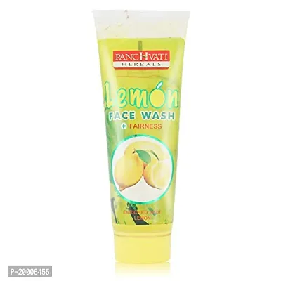 Panchvati Herbal face wash (Lemon 60 ml + Strawberry 60 ml + Neem 60 ml + Papaya 60 ml) Combo Kit, Adds Glow  Freshness, Helps Reduce Impurities  Brightens Skin-thumb3