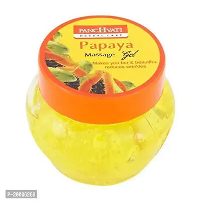 Panchvati Herbals Papaya Gel 100 ml + Panchvati Aloe Vera Gel 100 ml, Herbal Face Gel Combo Pack for Glowing Skin  all Skin Types-thumb2