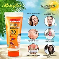 Panchvati Herbals Sunscreen Lotion Extra UV Protection SPF 30+ All Skin Type I Removes Sun Tan  Natural Moisturizer I Pack of -3 Each 60 ml-thumb4