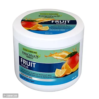 Panchvati Herbals Regular Fruit Scrub for Bright, Light  Smooth Skin - 800 ml.-thumb2