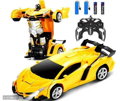 Classic 10T Automatic Deformation 280N Car Toys Yellow