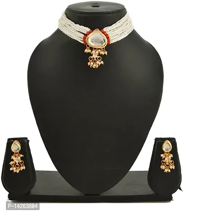 Traditional Alloy White Jewellery Set For Women-thumb0