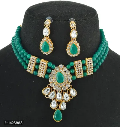 Traditional Alloy Multicolor Jewellery Set For Women-thumb0