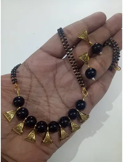 New Arrival!!: Gold Plated Beads Necklace Set