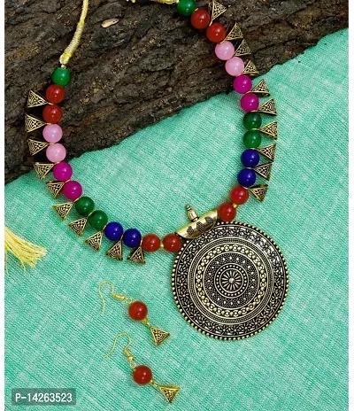 Traditional Alloy Multicolor Jewellery Set For Women