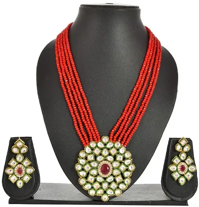 Party Wear Alloy Crystal Womens Jewellery Set