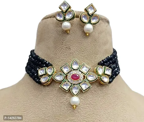 Traditional Alloy Multicolor Jewellery Set For Women-thumb0