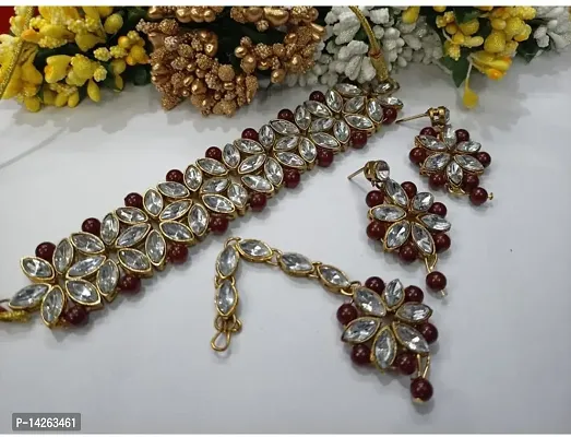 Traditional Alloy Multicolor Jewellery Set For Women