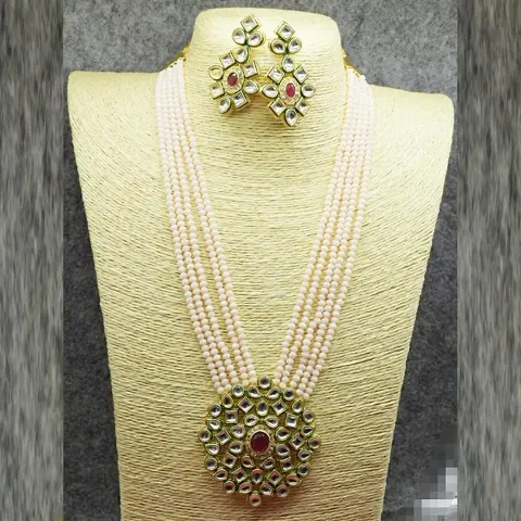 Trending Alloy American Diamond Rajwadi Style Haar