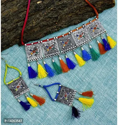 Traditional Alloy Multicolor Jewellery Set For Women