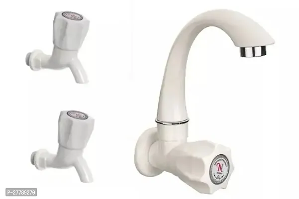 Combo Of 2 Pc Bib Tap With Store 55 Pillar Tap Faucet  (Wall Mount Installation Type)-thumb0