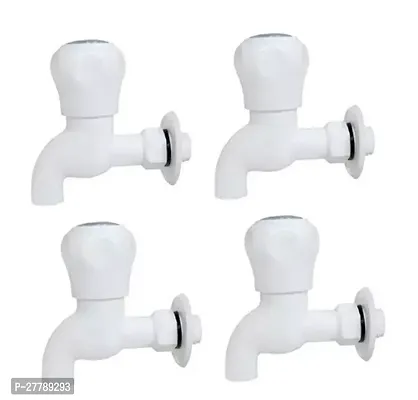 Pvc Plastic Eco Series Bib Tap For Bathroom (Pack Of 4)-thumb0