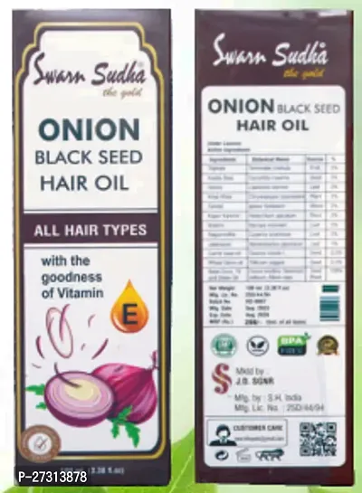 Swarn Sudha Onion Black Seed Hair Oil 100 Ml-thumb0