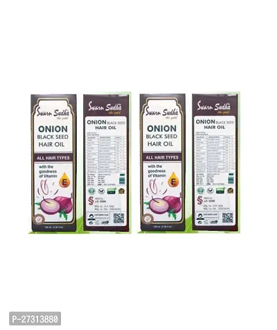 Swarn Sudha Onion Black Seed Hair Oil 100 Ml Pack Of 2