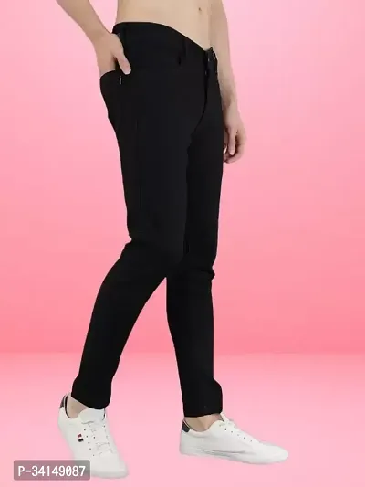 Trendy Black Plain Slim Fit Jeans-thumb4