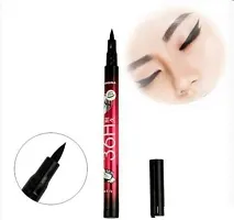 EYELINER SKETCH PEN WITH 1 SPONGE PUFF  (BLACK)-thumb1