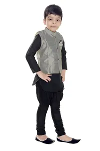 Kids Stylish Ethnic Wear - Jacket, Kurta & Pyjama-thumb1