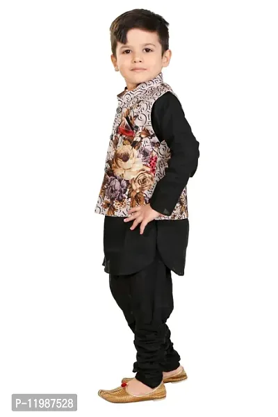 Trendy Boys/Kids Kurta Pyjama Set with Waistcoat - Modi Jacket-thumb2