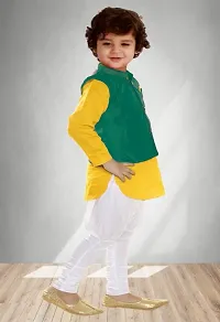 Trendy Boys/Kids Kurta Pyjama Set with Waistcoat - Modi Jacket-thumb1