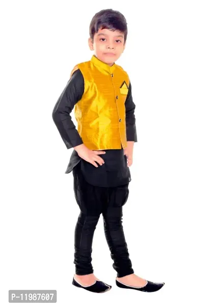 Trendy Boys/Kids Kurta Pyjama Set with Waistcoat - Modi Jacket-thumb2