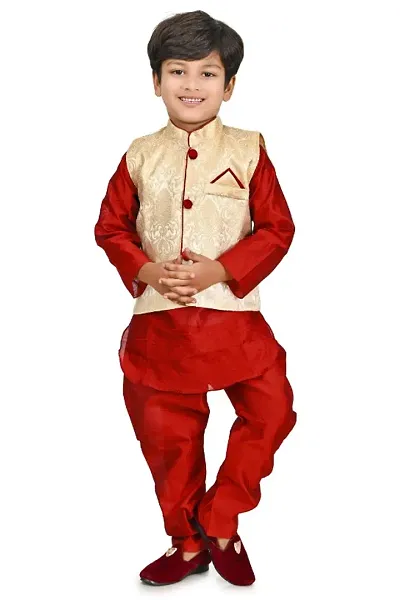 Fashionable Dupion Silk Kurta Sets 