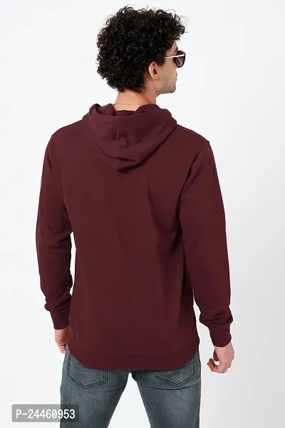 Classic Fleece Solid Hoodie Sweatshirts for Men-thumb2