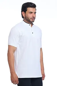 Classic Regular Fit Mandarin Neck T Shirt for Mens-thumb3