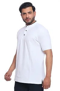 Classic Regular Fit Mandarin Neck T Shirt for Mens-thumb1