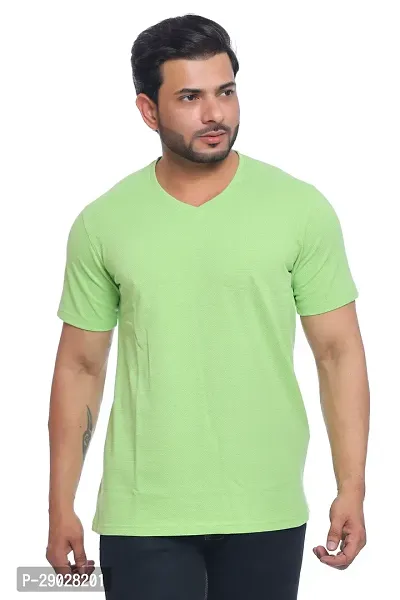 Classic Regular Fit Mandarin Neck T Shirt for Mens-thumb0