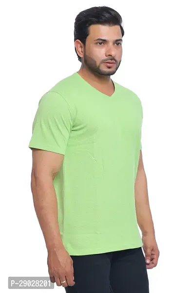 Classic Regular Fit Mandarin Neck T Shirt for Mens-thumb2