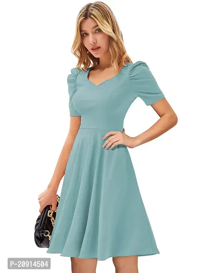 Classic Polyester Solid Dresses for Women-thumb4
