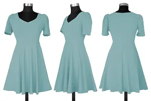 Classic Polyester Solid Dresses for Women-thumb1