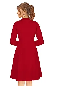 Classic Polyester Solid Dresses for Women-thumb2