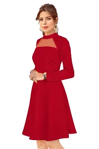 Classic Polyester Solid Dresses for Women-thumb3