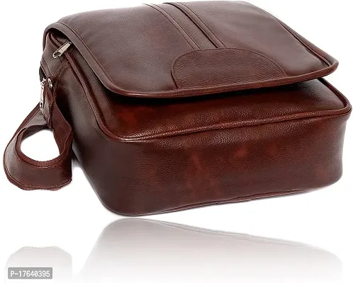 Brown Men  Women Sling Bag-thumb3