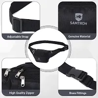 SAMTROH Stylish Waist Bag Elegant Style Travel Pouch Passport Holder Waist Bag (Black)-thumb4