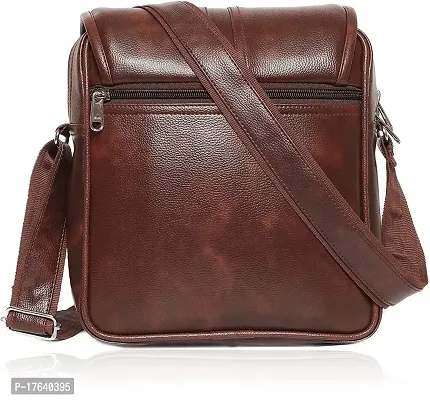 Brown Men  Women Sling Bag-thumb4