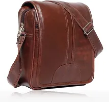 Brown Men  Women Sling Bag-thumb4