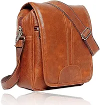 Tan Men  Women Sling Bag-thumb4