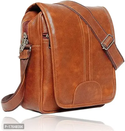 Tan Men  Women Sling Bag-thumb5