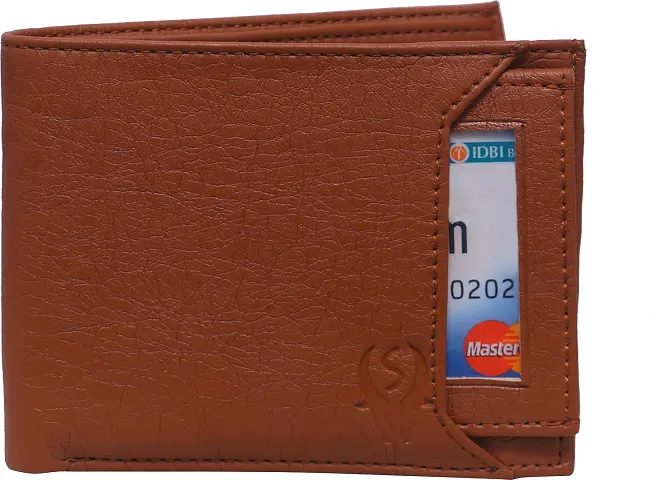 Stylish Artificial Leather Solid Wallet For Men